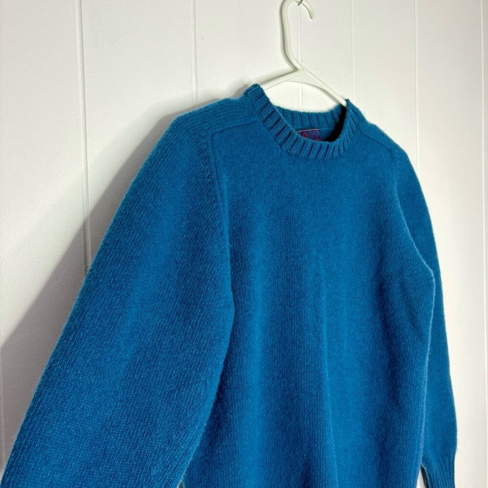 Dooney & Bourke 100% Lambswool Sweater Blue Knit Pre Shrunk Fall Women’s Small - Picture 3 of 8